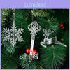 Christmas Tree Decoration Transparent Snowflake Pendant Deer Hanging Pendant