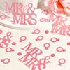 Блестящее конфетти Мистер и Миссис Обручальные кольца Блестки для свадебной церемонии, девичников, помолвки, украшения для вечеринки