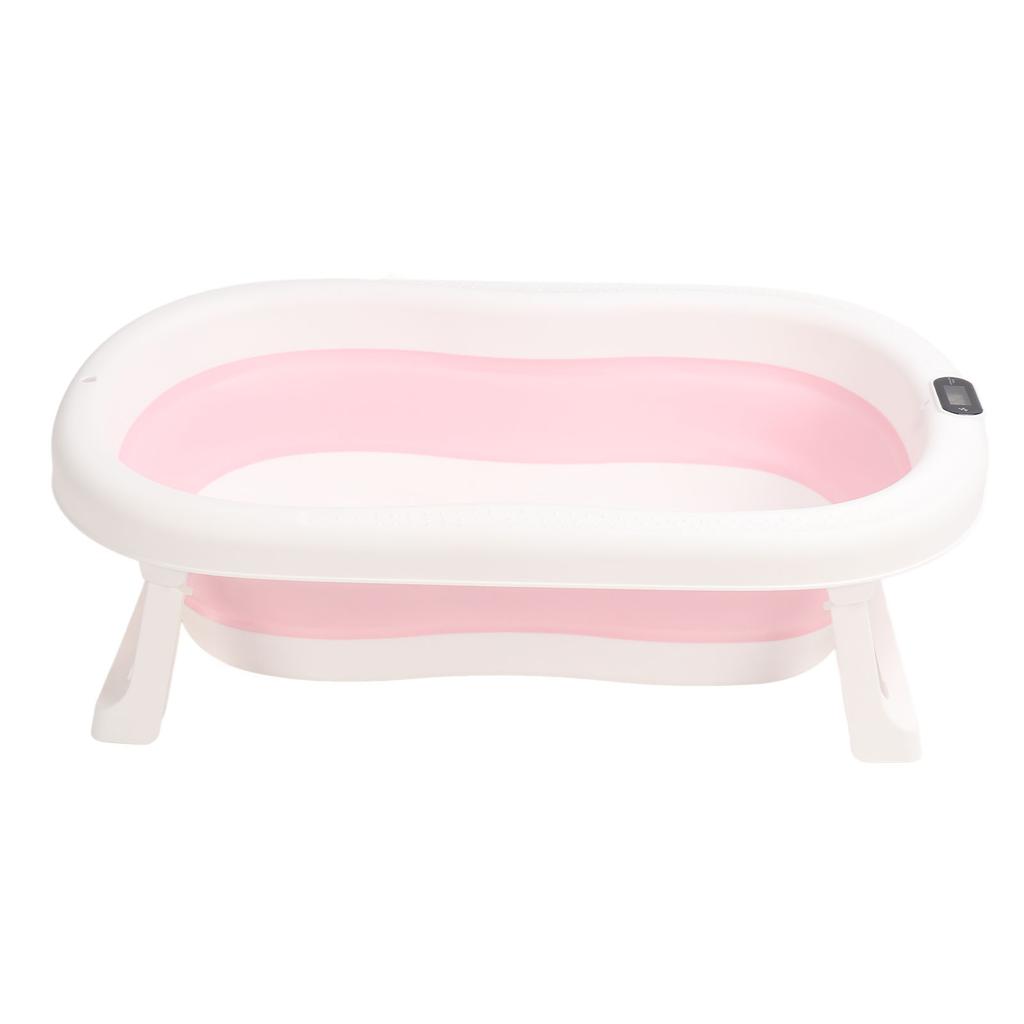 Складная детская ванночка с нескользящим основанием, складная детская ванночка с дисплеем температуры для дома