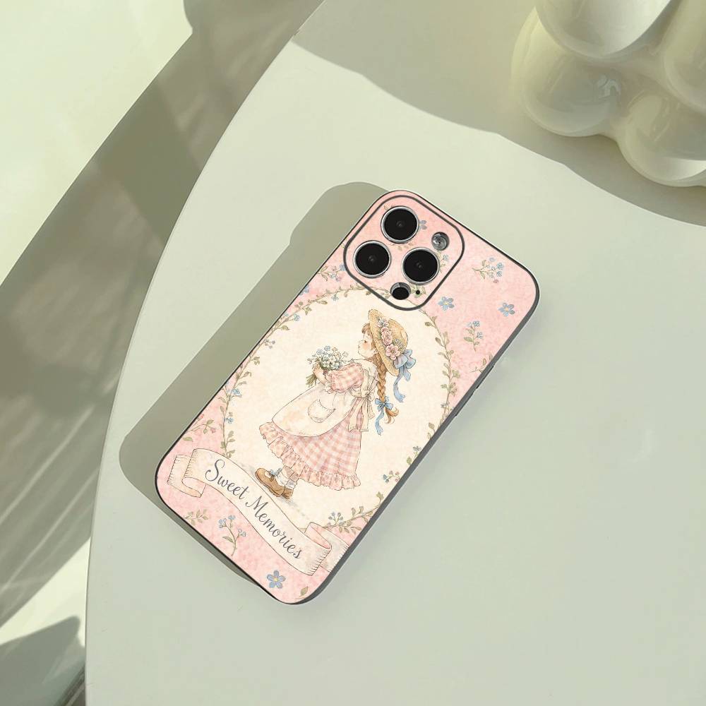 Sarah K-Kay Girl Colorful Phone Case For iPhone 17,16,15,14,13,12,11 Pro Max,16Plus,XS Soft Black Cover