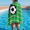 Portable Football Print Beach Towel Soft Shower Towel Creative Quick-Dry Beach Scarf  Beach