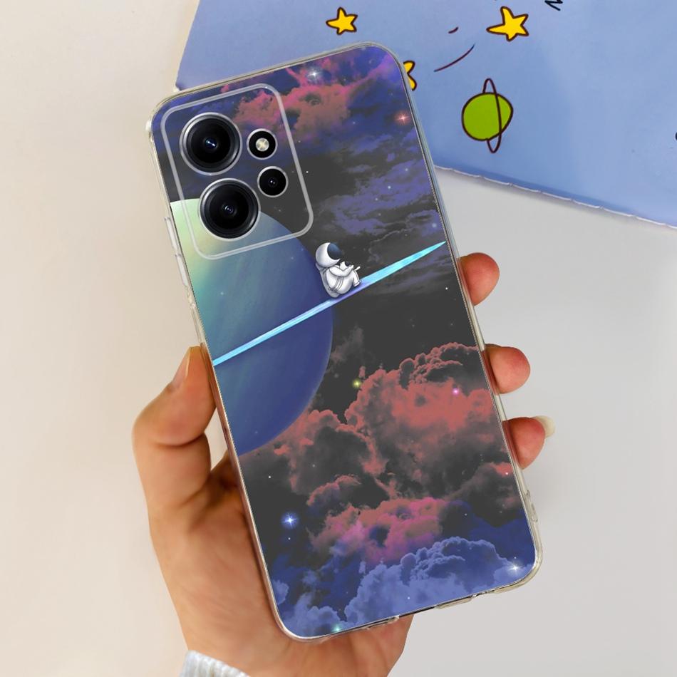 Для Xiaomi Redmi Note 12 Global Стильный Чехол для Телефона Мягкий Силикон ТПУ Задняя Крышка Для Redmi Note 12 Pro 4G Note12 12Pro