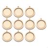 10 Pieces Mini Embroidery Hoops Frame Frames Wood Display for Charm Pendants