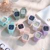 Men's And Women's Watches Women's Minimalist Design Square Shape Sports Watches Soft Wrist Watch Gift