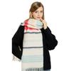 Knitted Wool Scarf Women's Autumn and Winter Mohair Thickened Winter Warm Scarf Versatile Shawl Red