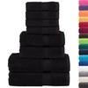 VidaXL Ensemble de Serviettes de Qualité Supérieure 8 pcs, Essuie-mains, Serviettes de Douche, Draps de Bain, Serviettes 137548