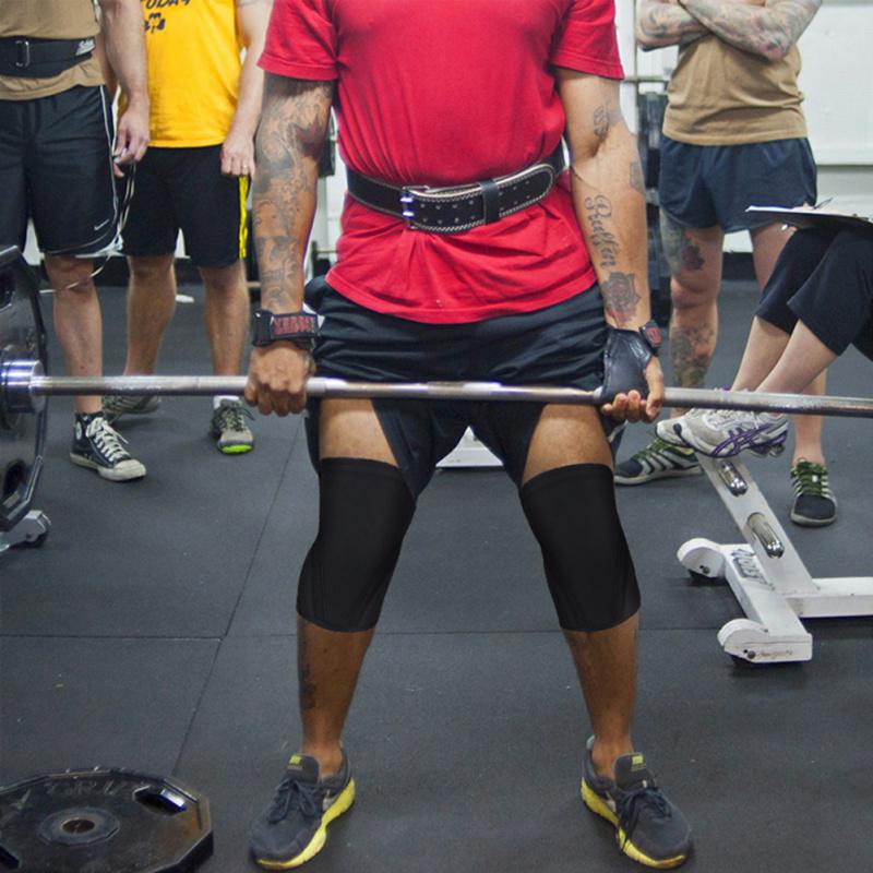 1 шт., 7 мм, компрессионные неопреновые наколенники для тяжелой атлетики, фитнес, тренажерный зал, приседания, наколенник, поддержка колена, спортивная безопасность