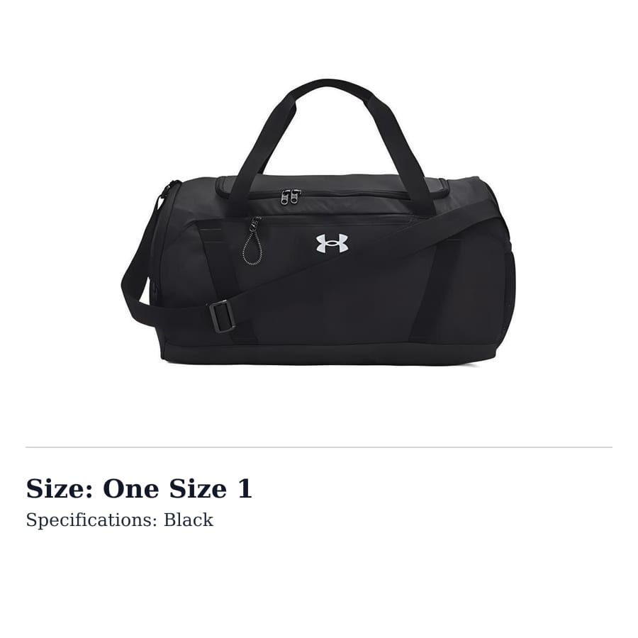 Under Armour Under Armour Polyester Portable One Shoulder Crossbody Training Bag Gym Bag Travel Bag Regular Women's 1376453-001