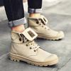 Spring Autumn Brand New Men  Ankle Boots Fashion Canvas High Tops Casual Shoes Cool Work Shoes Trend Desert Boots