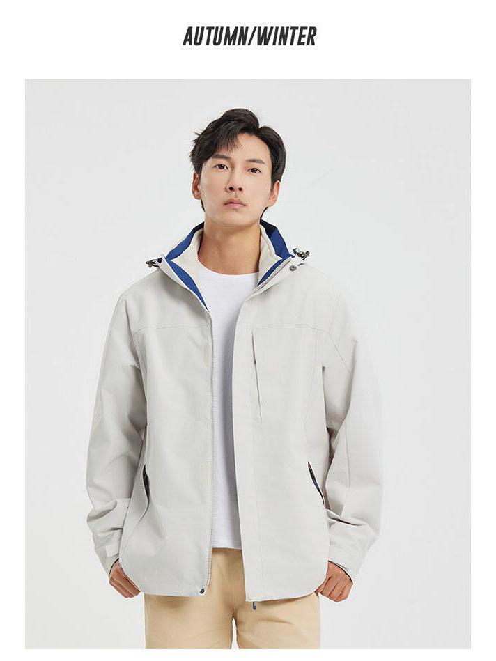 Куртка штормовая Duke с тремя степенями защиты и съемным внутренним слоем – Хлопковая куртка с логотипом на заказ, модная, для активного отдыха, альпинизма и велоспорта