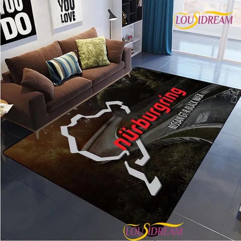 Nurburgring F1 International Track Carpet for Living Room Bedroom Area Rug Decor Kitchen Unslip Floor Mat Alfombra Birthday Gift
