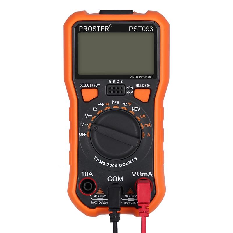 Цифровой мультиметр 8233D pro 2000 отсчетов TRMS NCV AC DC Ток Напряжение Температура Транзистор Диод и Тестер непрерывности