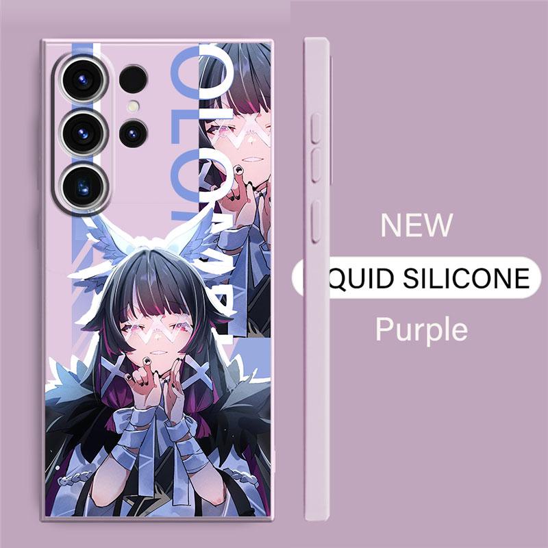 Квадратный жидкий чехол для Samsung Galaxy Note 20 Ultra Note 10 Plus 8 9 S20 S22 S23 Ultra S21 Luxury Genshin Impac Peoples
