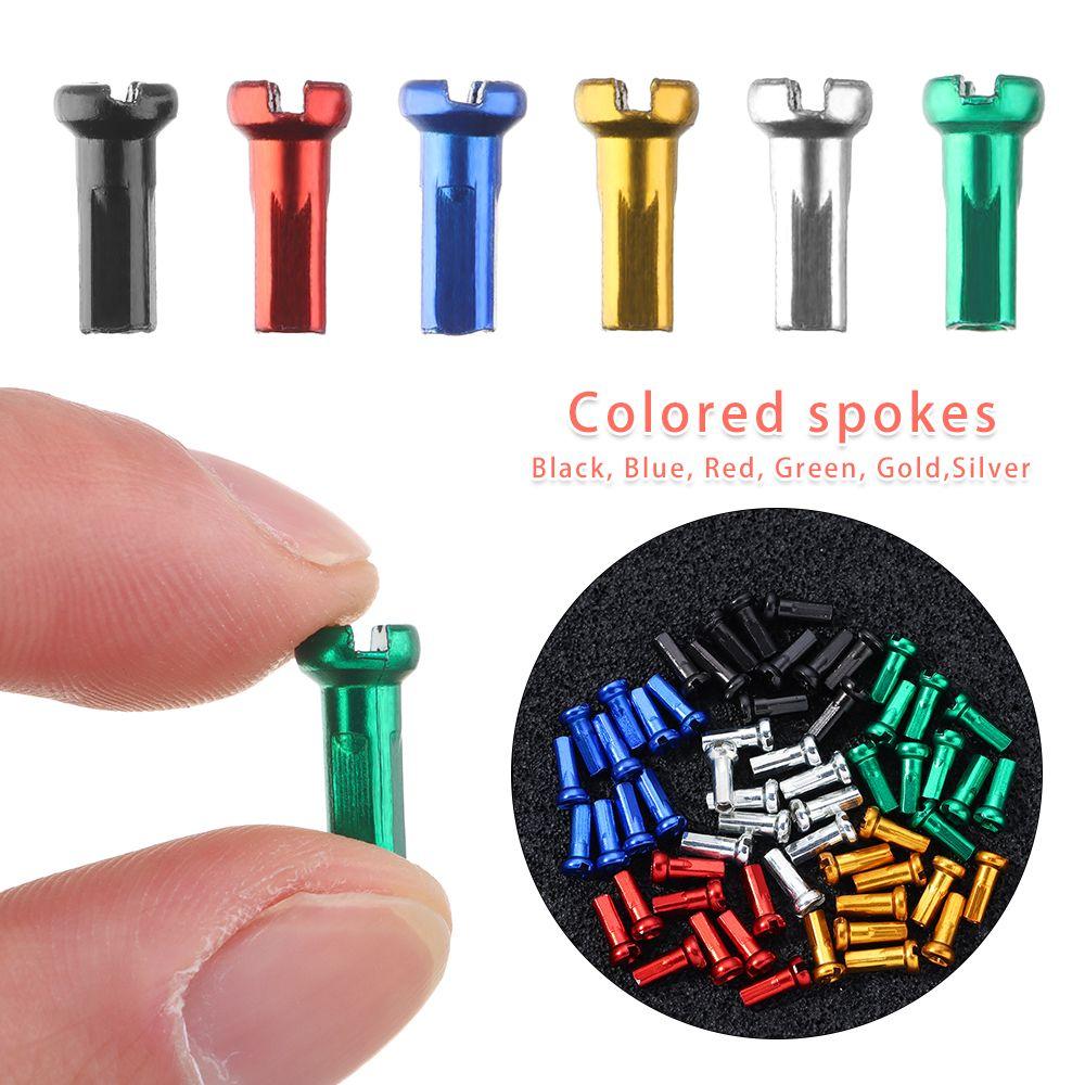 Alloy Anodized Bike Multicolor Cycling Spokes Nipples Bicycle Wheel Accessories Wheel Spoke Nipples