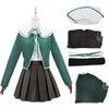 Danganronpa Тихиро Фудзисаки Косплей Костюм JK Униформа Костюм Длинный Рукав Коричневый Плиссированная Юбка Комплект Женский Костюм Хэллоуин Наряд