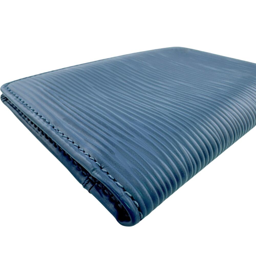 LOUIS VUITTON M61821 Business card holder Pass case Regular holder Epi Epi Organizer De Poch Card Case Blue Epi Used