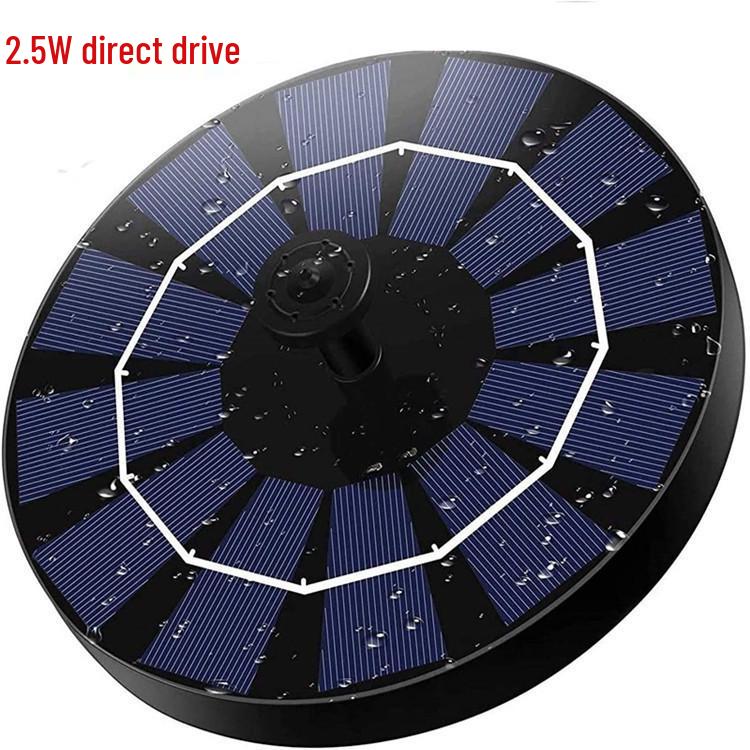 Трансграничный солнечный перезаряжаемый плавающий цветной световой фонтанный насос для уличной поилки для птиц и ландшафта бассейна