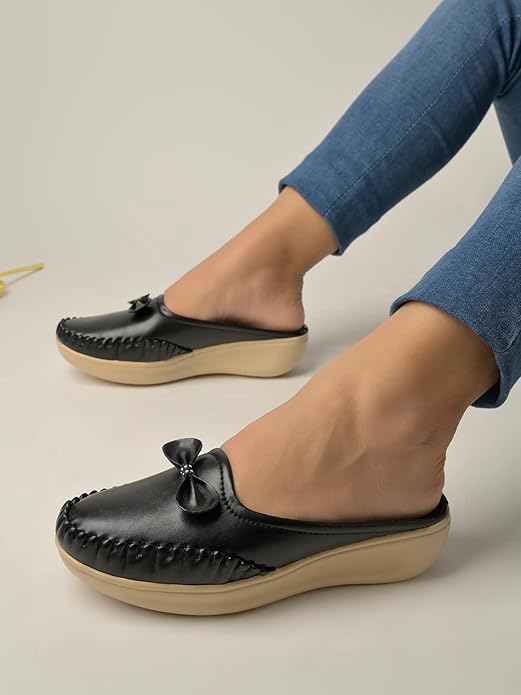 Shoetopia Женские Стильные Удобные Лоферы Легкая Амортизирующая Подошва | Повседневные и Вечерние Сандалии для Женщин Платформа