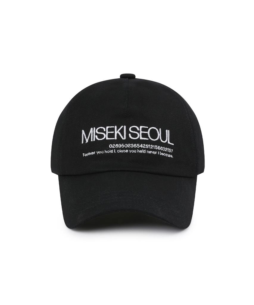 MISEKI SEOUL Misekiseoul Логотип Бейсболка Черный