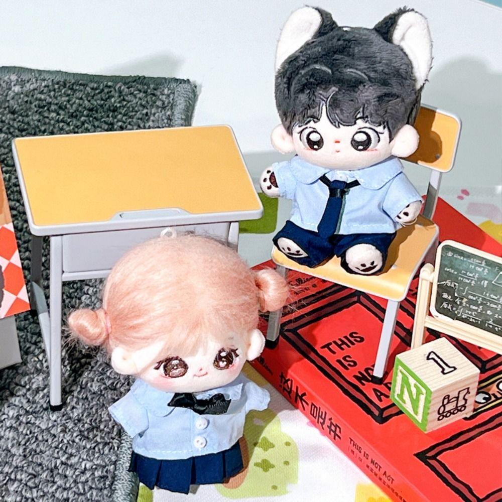 Рубашка 10 см Кукольная одежда Мягкая хлопковая мягкая кукольная принадлежность Портативная блузка Юбка Костюм для детей