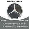 3D Style For Mercedes Benz W204 W245 X204 Class Front Grilled Star Emblem Illuminated Logo XY1