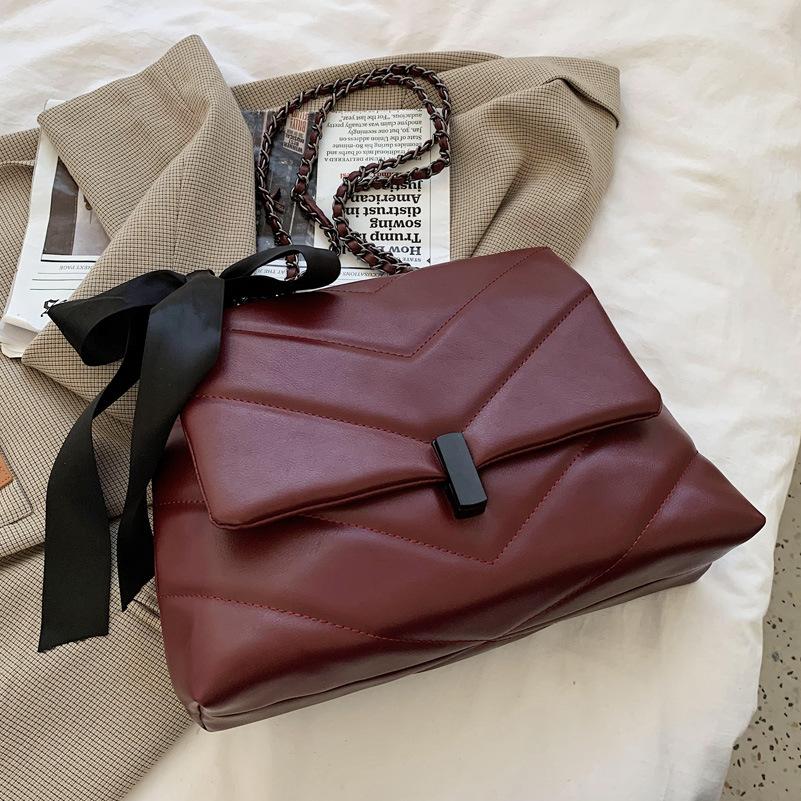 Сумки через плечо для женщин, модная стеганая сумка через плечо с трансформируемым цепочным ремнем, классическая сумка-сэтчел