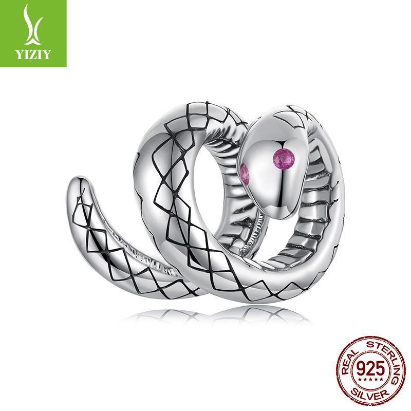 S925 Sterling Silver Snake To Run Beaded Accessories Sterling Silver Diy Lucky Bead Accessories