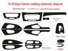 Carbon Fiber Interior Stickers for Qijun, 14-19 Console & Gear Shift Decor