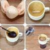 Flat Bottom Pour Over Coffee Filter Reusable Cone Drip Holder Ceramic Coffee Dripper  Office