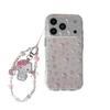 Корейский розовый чехол для iPhone с изображением сердечка, десерта и кошки для 17/16 Pro Max/15/14