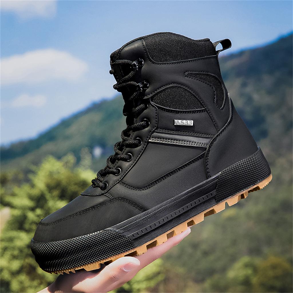 TUINANLE Мужская обувь Уличные походные ботинки Осенние Высокие Износостойкие Нескользящие Походные Внедорожные Спортивные ботинки