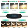 360°Flexible Gooseneck Magnifying Glass with Light 5X Lighted Desk Lamp Night Clip  Jewelry Making