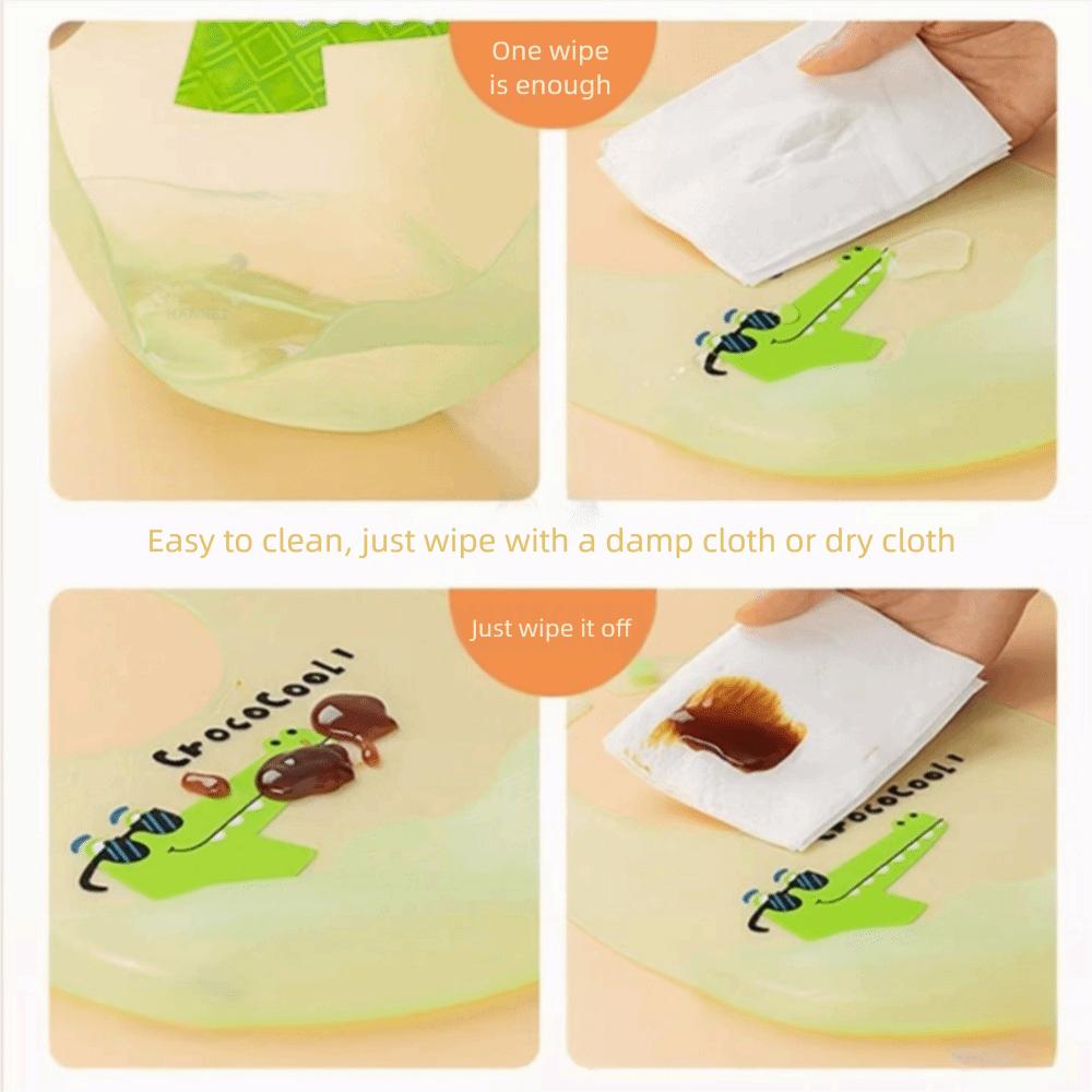 Silicone Baby Stuff Soft Baby Food Napkin Cute Baby Bibs  Baby Feeding Stuff