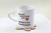 Black and Tan Coonhound I - cup with a dog, adorable cup with a heart-shaped handle, universal gift from the Art-Dog brand