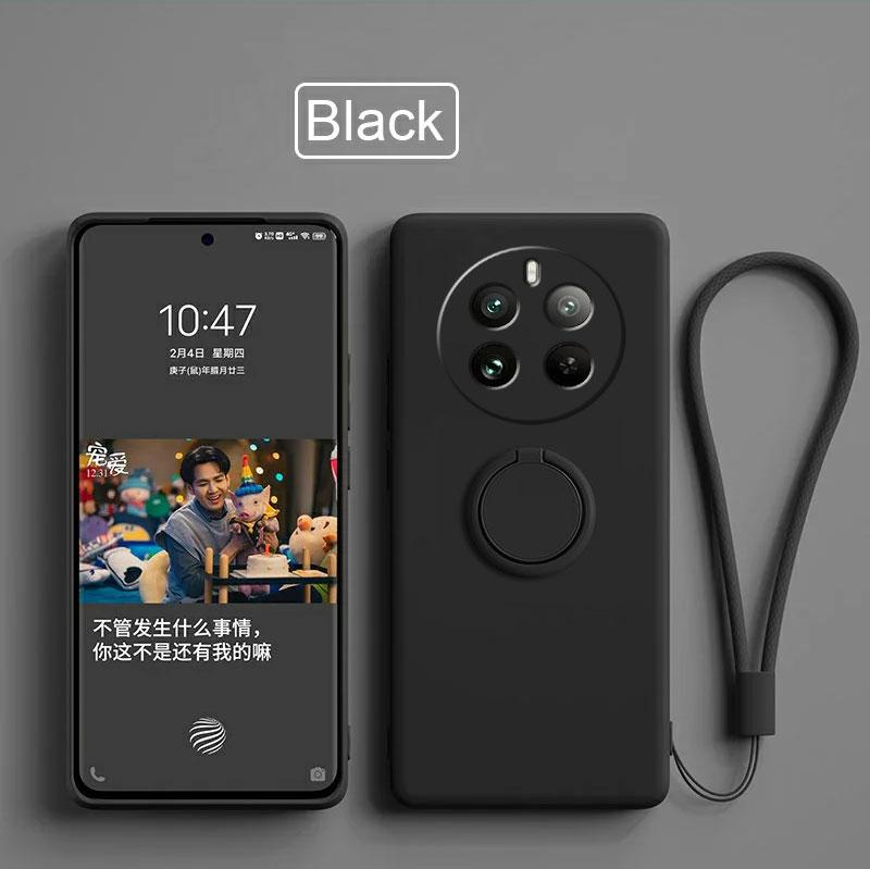 Чехол для Realme 12 Pro Plus, жидкий силиконовый держатель для кольца, мягкий чехол для телефона Realme 12 Pro + обновленная противоударная задняя крышка Fundas
