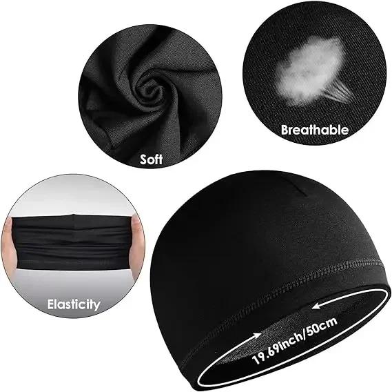 1/3pcs Motorcycle Cycling Helmet Hat Inner Cap Quick-drying Balaclavas Helmet Beanie Cap Outdoor Sports Motor Helmet Hats