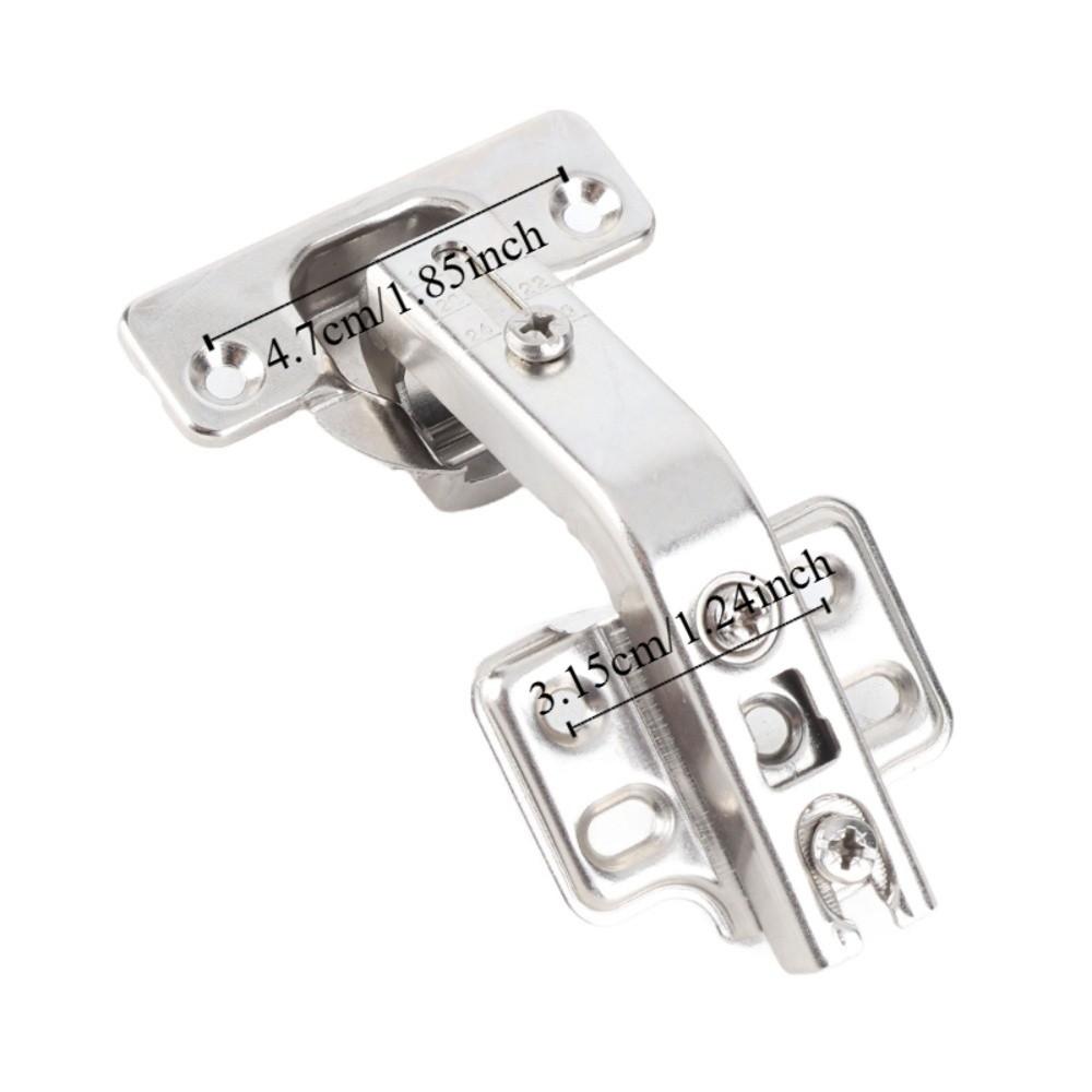 2PCS Full Overlay 135 Degree Hinge Concealed Hardware Clip-On Design Folded Door Hinge 3D Adjustable Lazy Susan Hinges