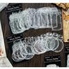20/30 шт. креативная прозрачная стеклянная бутылка для домашних животных, закладка для сухих цветов, наклейки «сделай сам», растения ручной работы, образец закладки