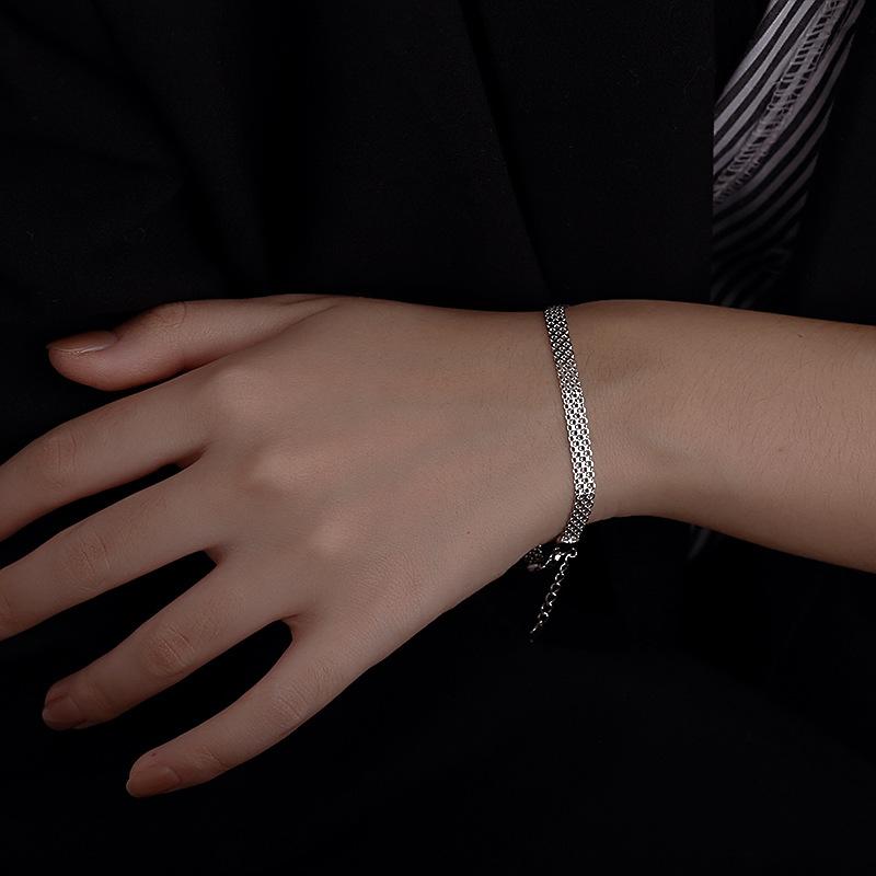 925 пробы стерлингового серебра многослойный простой регулируемый браслет с подвесками для женщин свадебные украшения подарок на вечеринку