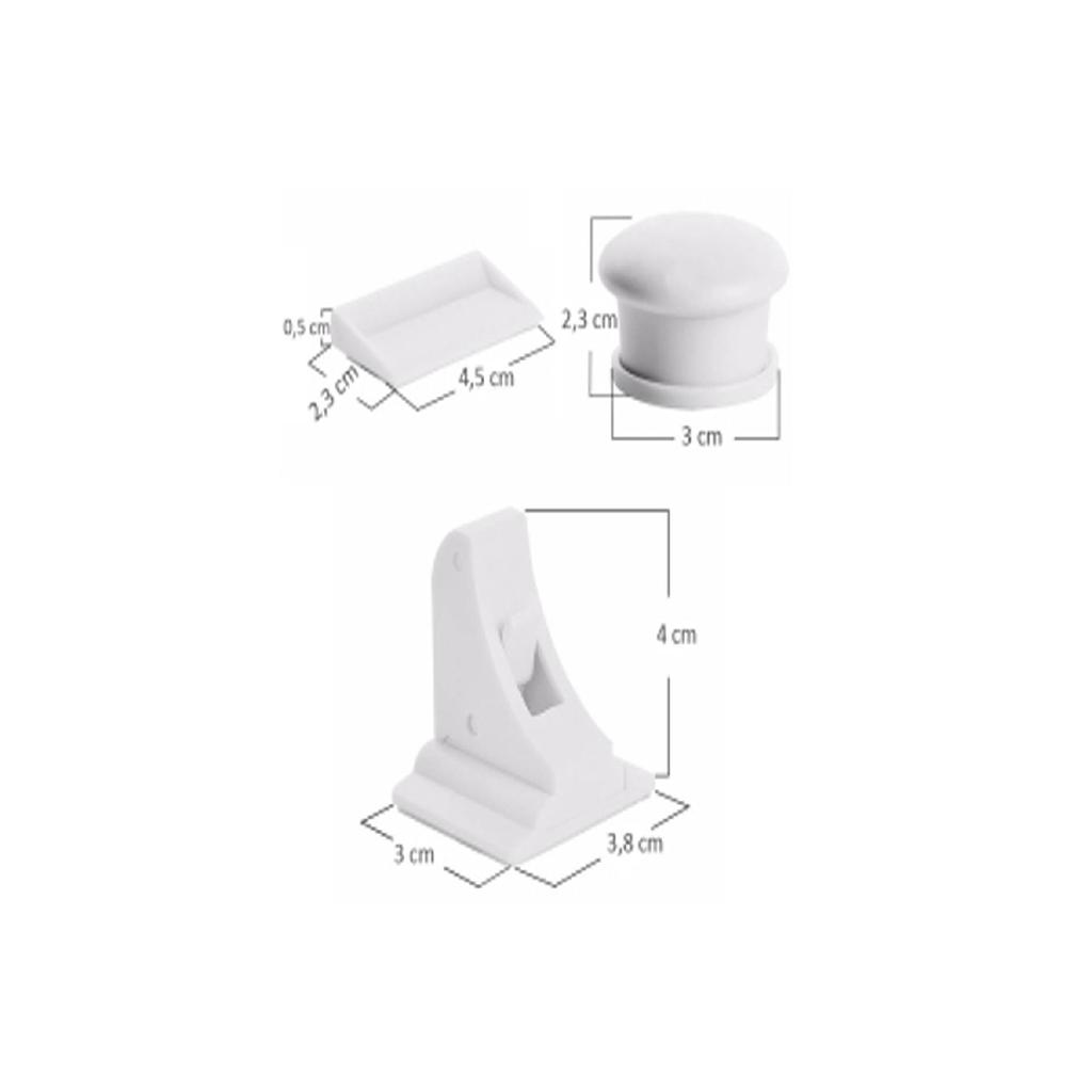 Магнитный замок безопасности (4 шт.) Блокировка от детей