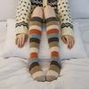 [Banana Sisters] Инди-шерстяные полосатые гольфы 2 цвета
