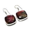 Ammolite Gemstone 925 Sterling Silver Jewelry Earring 1.54"