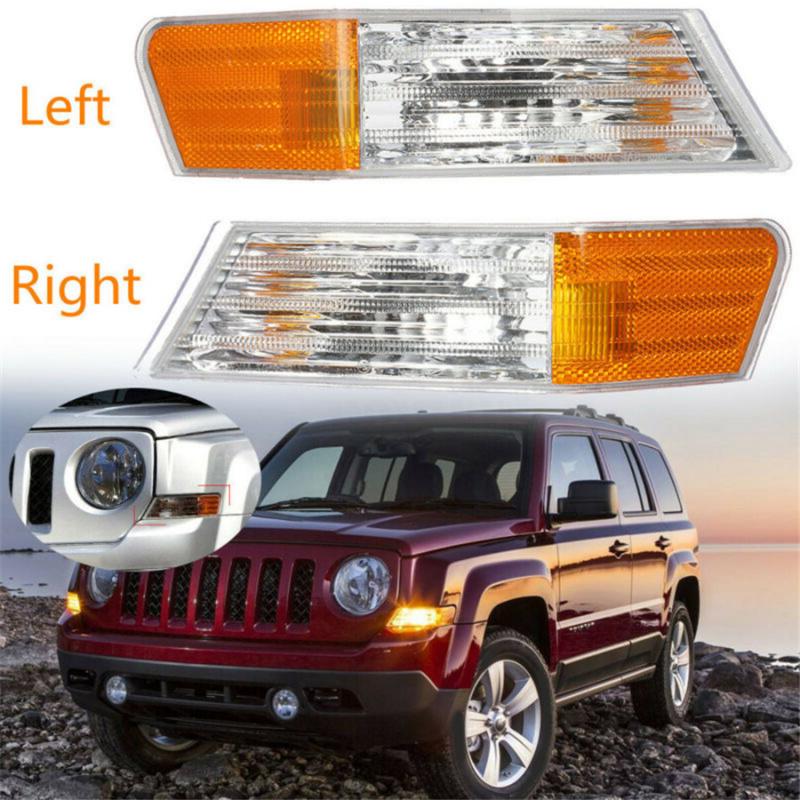 Для Jeep Patriot 2007-2014 Передний левый и правый фонарь парковки и указателя поворота Корпус 2 шт.