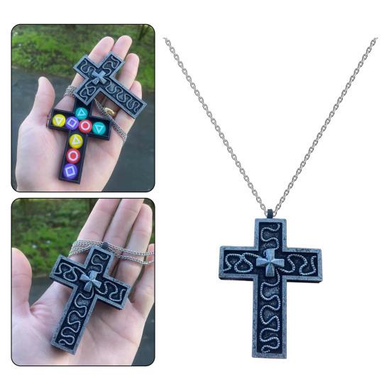 Ожерелье с секретным отделением, ожерелье с подвеской в форме персонажа «Десять», игровое ожерелье ручной работы, напечатанное на 3D-принтере