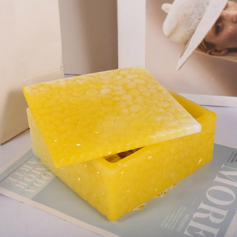 Силиконовые формы для смолы в виде коробочек с бриллиантами с крышками, 3D форма для смолы в виде банки, форма для контейнера для хранения мелочей для литья смолы, домашний декор