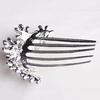 Мода Женщины Стразы Цветок Заколка Гребень Зажим Свадьба Свадебная Вечеринка Головной Убор