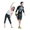 2 Pieces Miniature Sports Figure Fitness Couple Warm Up for Projects DIY Scene