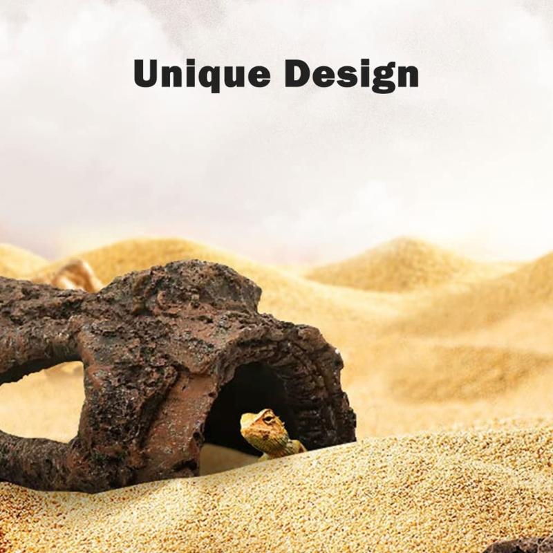 Life Like Basking Platform For Reptiles Tanks Decoration Nonslip Easy Maintenance Design Climbing Toy for Terrariums