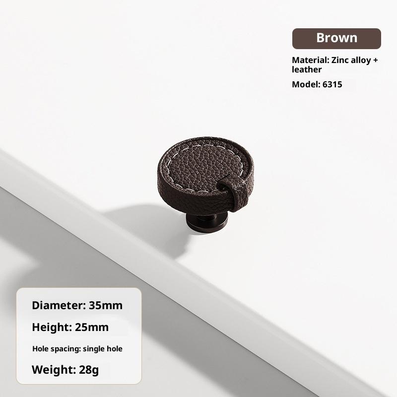 Ручки и ручки для обувного шкафа из цинкового сплава с кожаной ручкой, кухонные ручки для дверей шкафа, ручки для ящиков, мебельная фурнитура