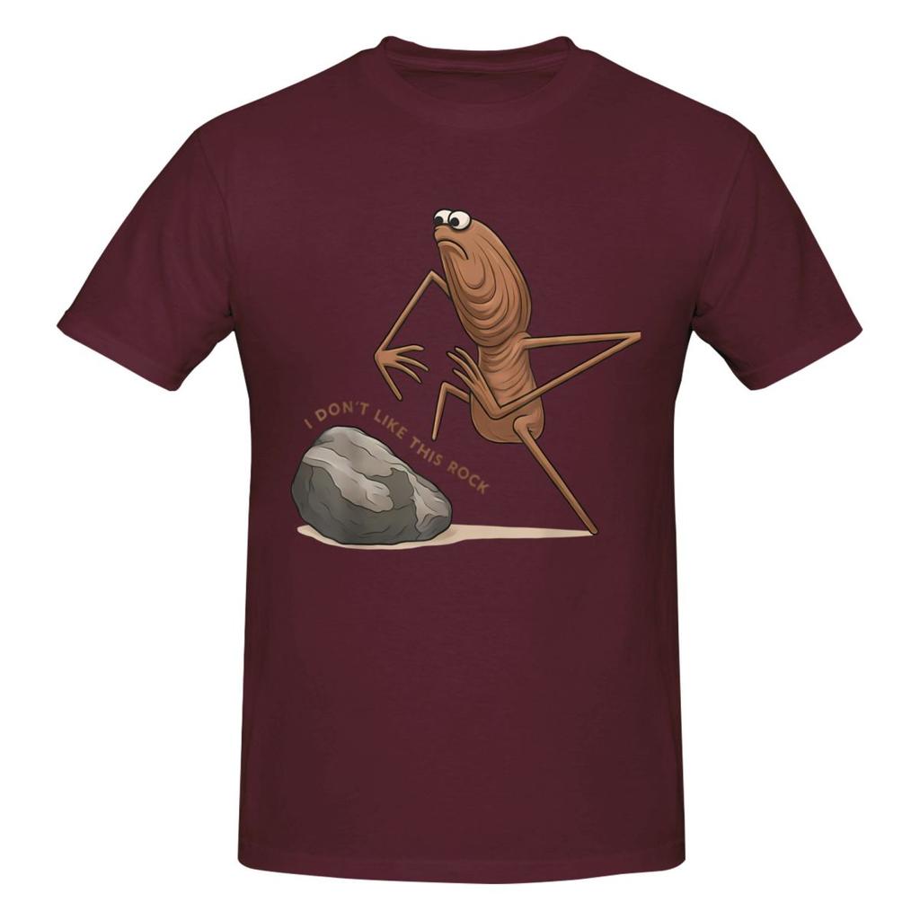 Unisex Funny Marcus The Worm I Dont Like This Rock Meme Awesome T Shirt Streetwear Big Size Cotton Crewneck Sleeve Tshirt
